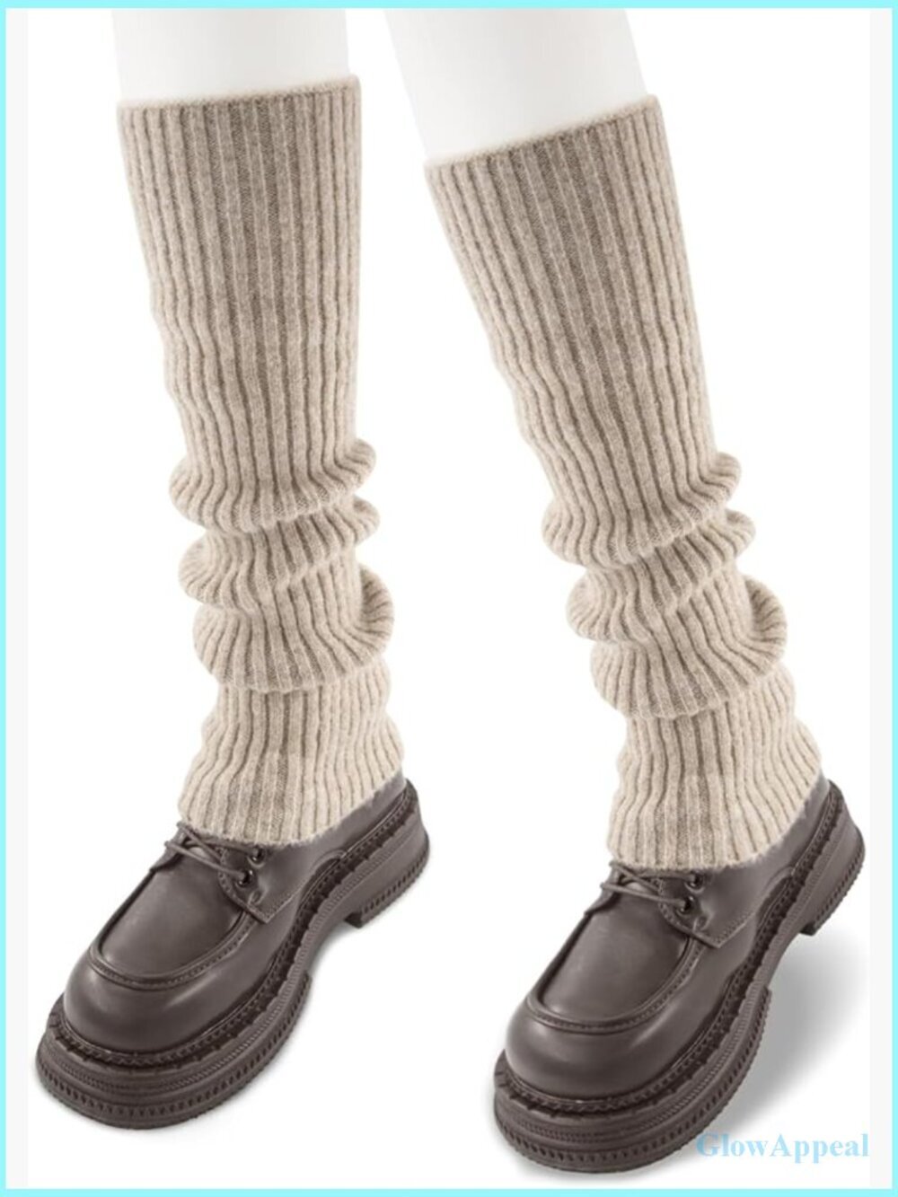 Knitted leg warmers for yoga, ballet & winter, one size